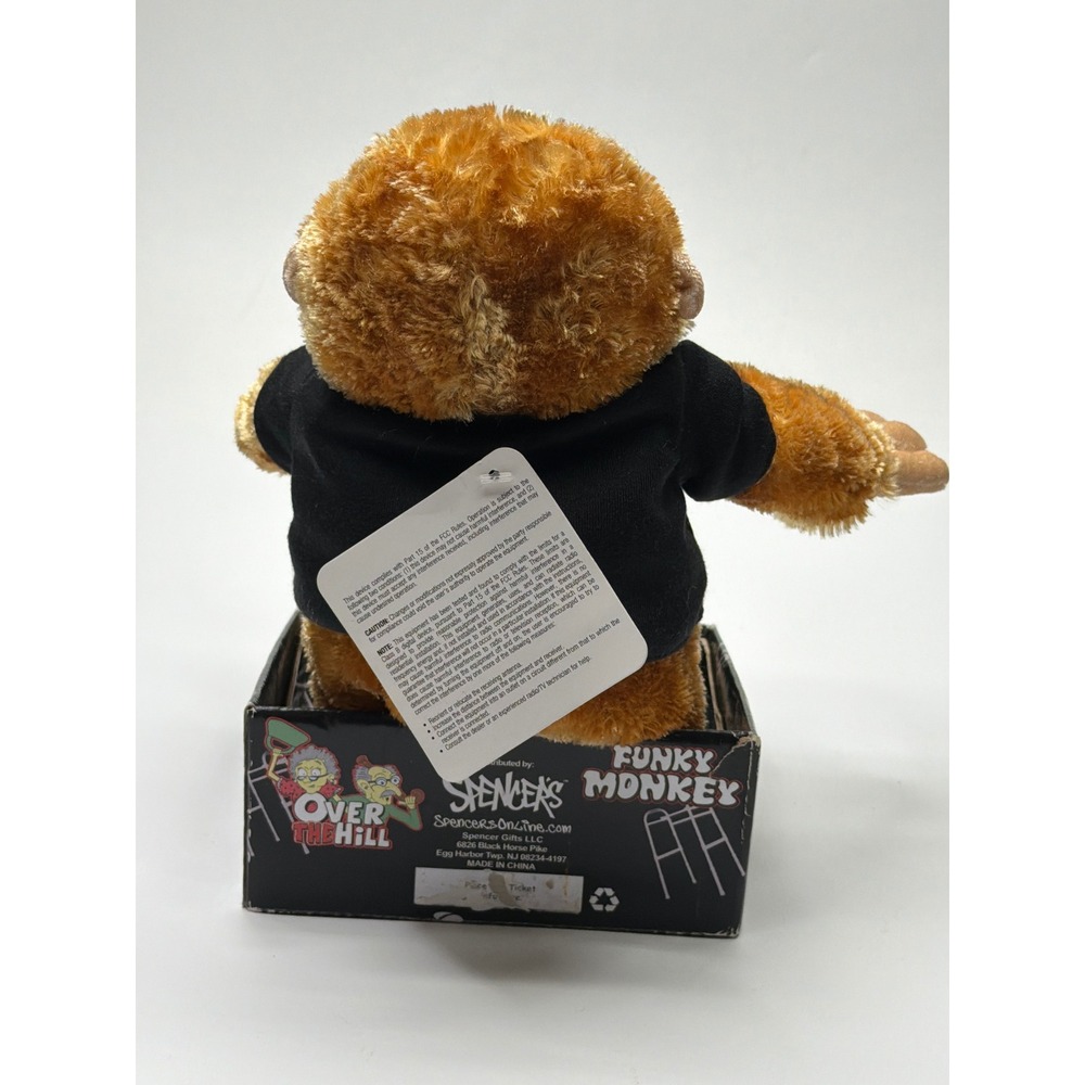 Spencer's Funky Monkey Older Than Dirt Dancing Singing Birthday Plush Toy 1968 - Picture 3 of 6